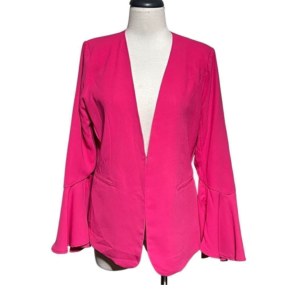 Just Fabulous Oversize Barbie Pink Blazer, Jacket with Bell Sleeves Small